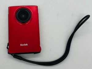 Cámara de video digital de bolsillo impermeable Kodak Mini ZM1 - probada - ROJA - Imagen 1 de 3