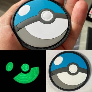 3D-Klettie Pokeball Blau Pokemon Patch - Bild 1 von 6