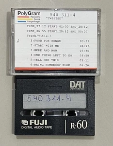 Del Amitri - Twisted DAT Production Master Digital Audio Tape Cassette Rare - Picture 1 of 2