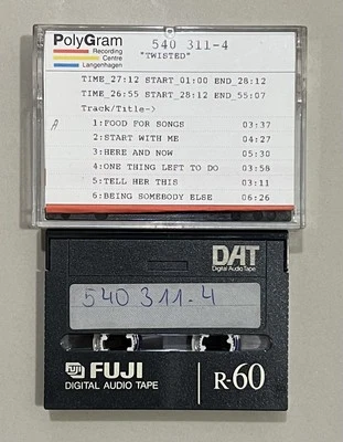 Del Amitri - Twisted DAT Production Master Digital Audio Tape Cassette Rare - Image 1 of 2