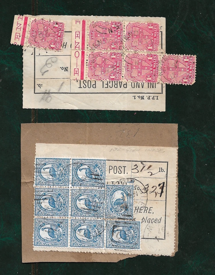 NSW Parcel Post  Labels  x 2 - Glen Innes &  Nowendoc - Image 1 of 1