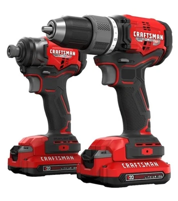 Kit combinado de 2 herramientas Craftsman V20 sin escobillas Rp con 2 baterías Foto 1 de 4