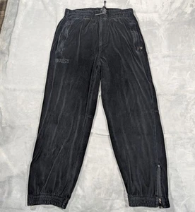Southpole Hose Herren 2XL Schwarz Velour Track Jogginghose Reißverschlusstaschen Retro Y2K - Bild 1 von 15