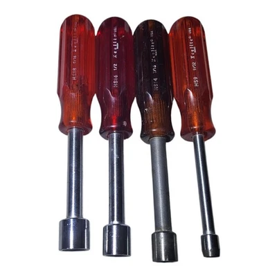 XCELITE HS18, HS16, HS14, HS Hollow Shaft Nutdriver 9/16, 1/2, 7/16, 9/32 USA - Image 1 of 4