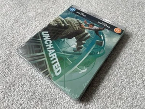 ***NEW & SEALED*** UNCHARTED 4K ULTRA HD UHD + BLU-RAY UK STEELBOOK - Picture 1 of 4