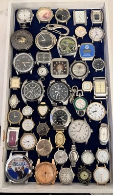 WATCH HEAD LOT FOR CRAFTS, PARTS & REPAIRS - Image 1 of 4