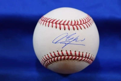 Aroldis Chapman MLB Authentic COA Autograph Major League Signed OML Baseball 5 - Image 1 of 2