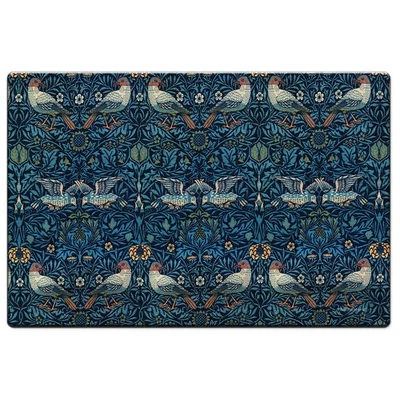 Alfombra de piso Highland Home Patterned Birds 30” x 20” vinilo cómoda hecha en EE. UU. Foto 1 de 4