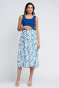 Vestido de Enfermería de Maternidad Top Tejido Desmontable Floral Azul Seraphine Talla 12 Nuevo con Etiquetas - Imagen 1 de 22