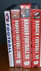 UNIVERSITY OF WISCONSIN BADGERS FOOTBALL VHS/DVD (4) - Imagen 1 de 10