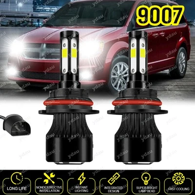 For 2001-2007 Dodge Caravan Chrysler Town & Country LED Headlight Hi/Low Bulbs - Image 1 of 4