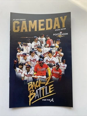 BACK2BATTLE Atlanta Braves Baseball 2022 Official Gameday Program SGA Postseason - Image 1 of 2