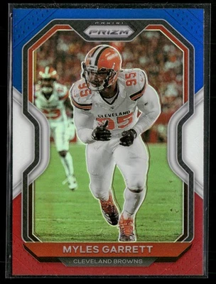 2020 Panini Prizm #62 Myles Garrett Prizm Red White and Blue - Image 1 of 2