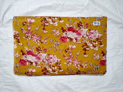 VETEMENTS Tessuto cotone indiano giallo sartoria cucito corsa artigianale cotone 5 iarde US