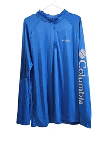 Mens Columbia PFG "Terminal Tackle" 1/4 Zip Omni-Wick T-Shirt Top Tee Polo XXL - Picture 1 of 4