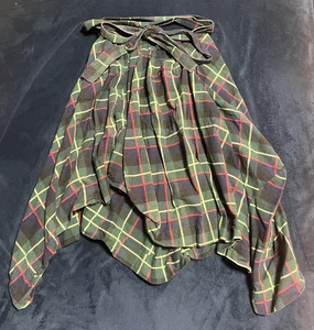 Vivienne Westwood Plaid Transforming Ruffled Skirt Size M from Japan - Picture 1 of 5