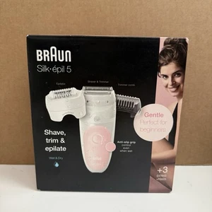 Braun Silk-Epil 5 5-620 Wet & Dry Women's Epilator - Pink - Picture 1 of 7