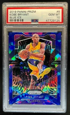 Prizm Kobe Bryant Prizm Blue Ice #/99 Lakers PSA 10 2019-20 Foto 1 de 2