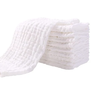 Muslin Burp Cloths for Baby 10 Pack 100% Organic Cotton Baby Washcloths for Boys - Picture 1 of 11