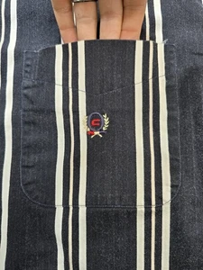 Vintage Coliseum Classic Button Down Black/White Shirt Mens XL - Picture 1 of 8