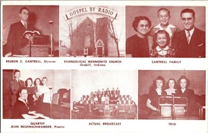 Gospel By Radio Evangelical Mennonite Church Advertisement 1950's Postcard - Picture 1 of 2