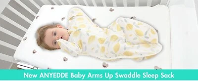 Saco de dormir bebê algodão swaddle saco de dormir unissex pequeno 0-3 meses sorriso e limão - Imagem 1 de 4