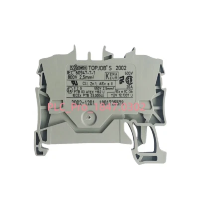 20PCS NEW WAGO 2002-1201 2-Conductor Through Clamp Terminal Block 2.5 mm2  - Image 1 of 3