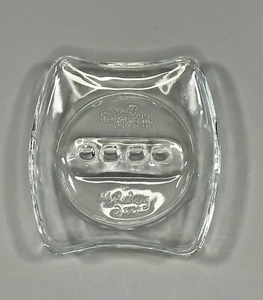 Holiday Inn Glass Ashtray Vintage MCM Smooth Clear - Picture 1 of 7
