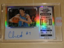 2022-23 Panini Contenders Optic Variation Silver Prizm Auto 131 Chet Holmgren RC