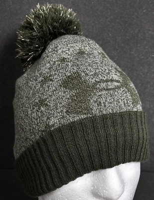 Under Armour Winter Pom Cuffed 针织标志无檐帽-女式 OSFA — 第 1/4 张图片