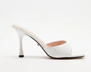 FREELANCE Zone Stiletto size 39 (AU8) NEW IN BOX! white heels mules wedding - Picture 1 of 3