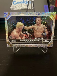 GABRIEL MIRANDA 2024 TOPPS CHROME UFC ROOKIE SPECKLE RC /299 Q0114 - Bild 1 von 2