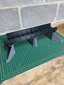 OO Gauge Model Railway Scenery Iron Girder Bridge 1:76 Scale - Picture 1 of 5