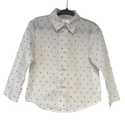 Tommy Hilfiger Toddler 24m 2 Piece Outfit Button Down Shirt Pants Blue Red White - Image 1 of 4