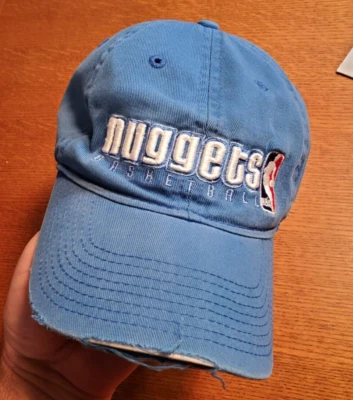 Denver Nuggets Baloncesto Vintage Ajustable Correa Gorra Sombrero Reebok Foto 1 de 4