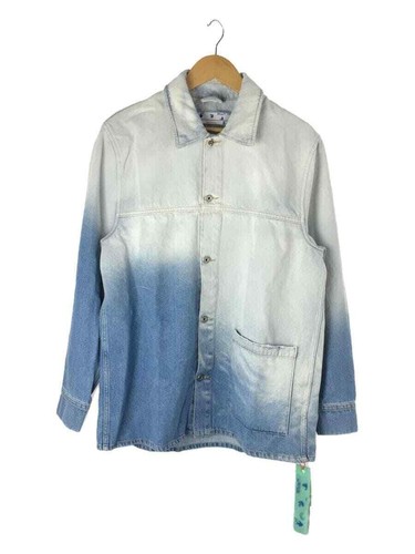 OFF WHITE SPENTO BIANCO Giacca Denim Indaco M Usata