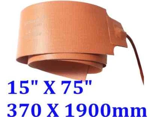 15" X 75" 370 X 1900mm 4000W Dye Sublimation Printer CE Silicone Heating Blanket - Picture 1 of 12