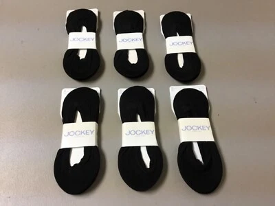 Meia-calça feminina nova com etiquetas EUA jóquei forro de algodão tamanho 8-12 preta 12 pares #1445L - Imagem 1 de 3