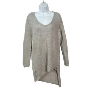 One Teaspoon tunic sweater dress XS Light gray Asymmetrical Wool blend Womens