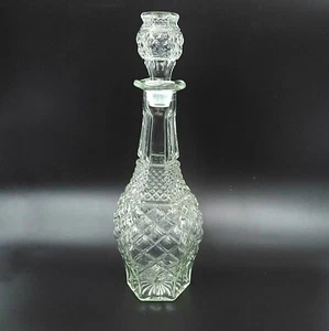 Vintage Anchor Hocking Decanter 14.5" Diamond Cut Glass Wexford Wine Whiskey - Picture 1 of 10