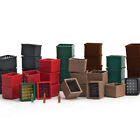 Walthers 949-4153 Beverage Crates & Bottles (80) 16each Green/Brown/Black/Red HO