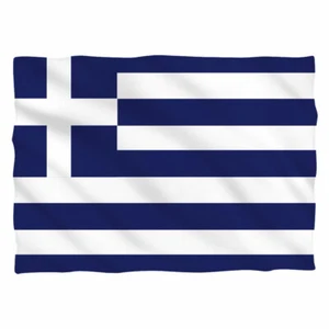 Funda de almohada estampada por sublimación con tinte de bandera griega - Imagen 1 de 1