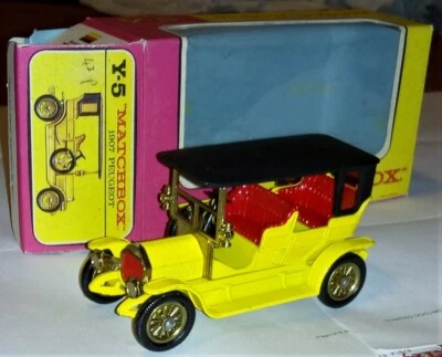 MATCHBOX MODELS OF YESTERYEAR Y-5 1907 PEUGEOT NUOVA CON SCATOLA - Immagine 1 di 2