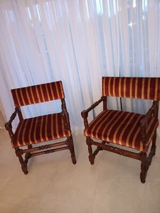 Antique French chairs Louis XIII - Picture 1 of 24