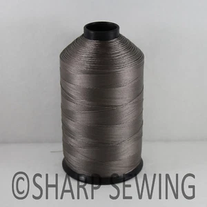 LIGHT GRAY 8OZ N31 2800 YARDS CONE #69 BONDED NYLON THREAD SEW LEATHER CANVAS - Picture 1 of 1