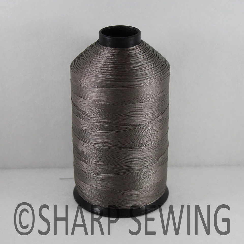 LIGHT GRAY 8OZ N31 2800 YARDS CONE #69 BONDED NYLON THREAD SEW LEATHER CANVAS - Image 1 of 1