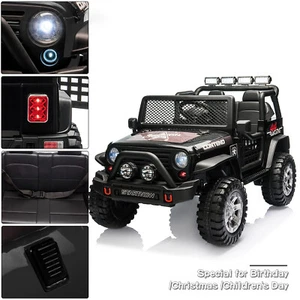 12 V Electric Vehicle Jeep 2 Seater Ride On Car & Remote Control For Kids 3~6Age - Picture 1 of 11