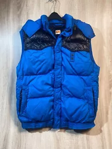 Hugo Boss Naranja Hombre Plumón Chaleco Azul Talla 50 / M - Imagen 1 de 13