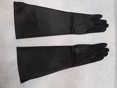 *VAN RAALTE  LADIES BLACK NYLON  DRESS GLOVES UNLINED SIZE 7 - Image 1 of 4
