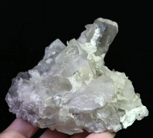 476g Natural White Chrysanthemum Quartz Crystal Cluster Mineral Specimen - Imagen 1 de 11